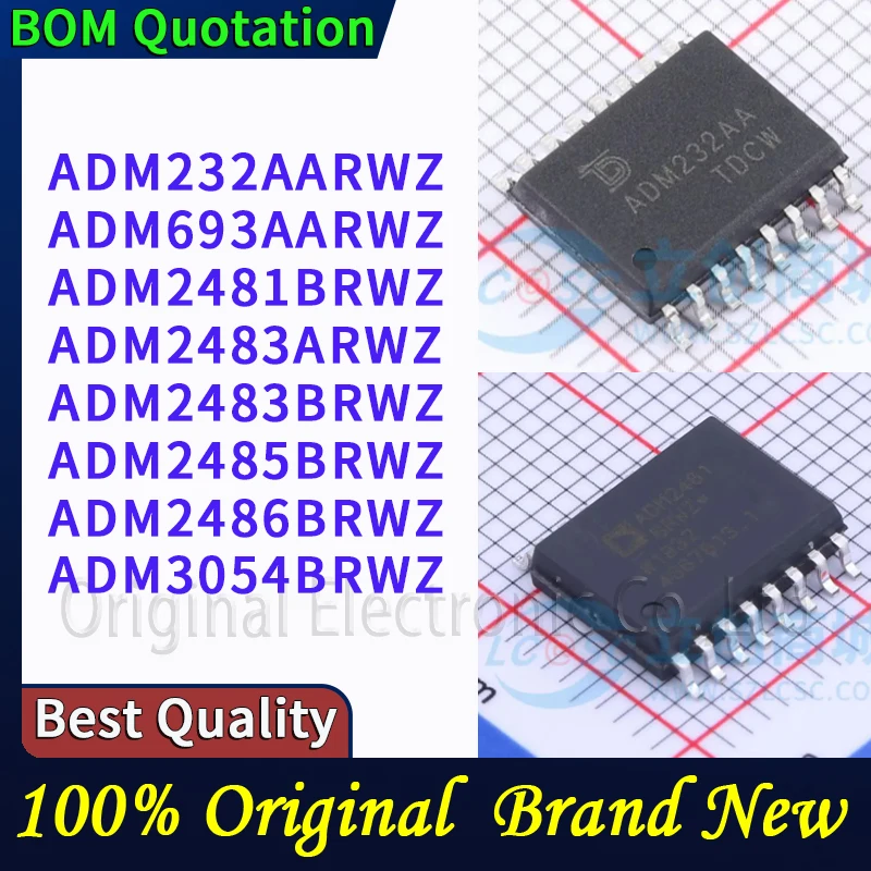 

ADM232AARWZ ADM693AARWZ ADM2481BRWZ ADM2483ARWZ ADM2483BRWZ ADM2485BRWZ ADM2486BRWZ ADM3054BRWZ