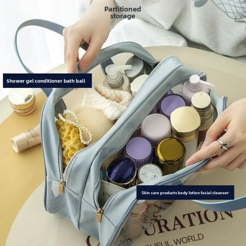 New Travel Toiletries Bag Wet Dry Separated Cosmetic Towel Storage Bag Portable Beach Swim Bag Large Size Accessory Organizer