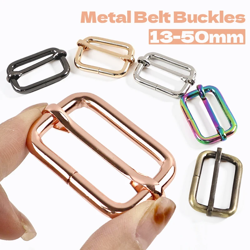 

10Pcs Metal Tri-Glide Slider Buckle 16/20/25/32/38/50mm for Handbag Bag Strap Pet Collar Adjustable Sewing DIY Accessories