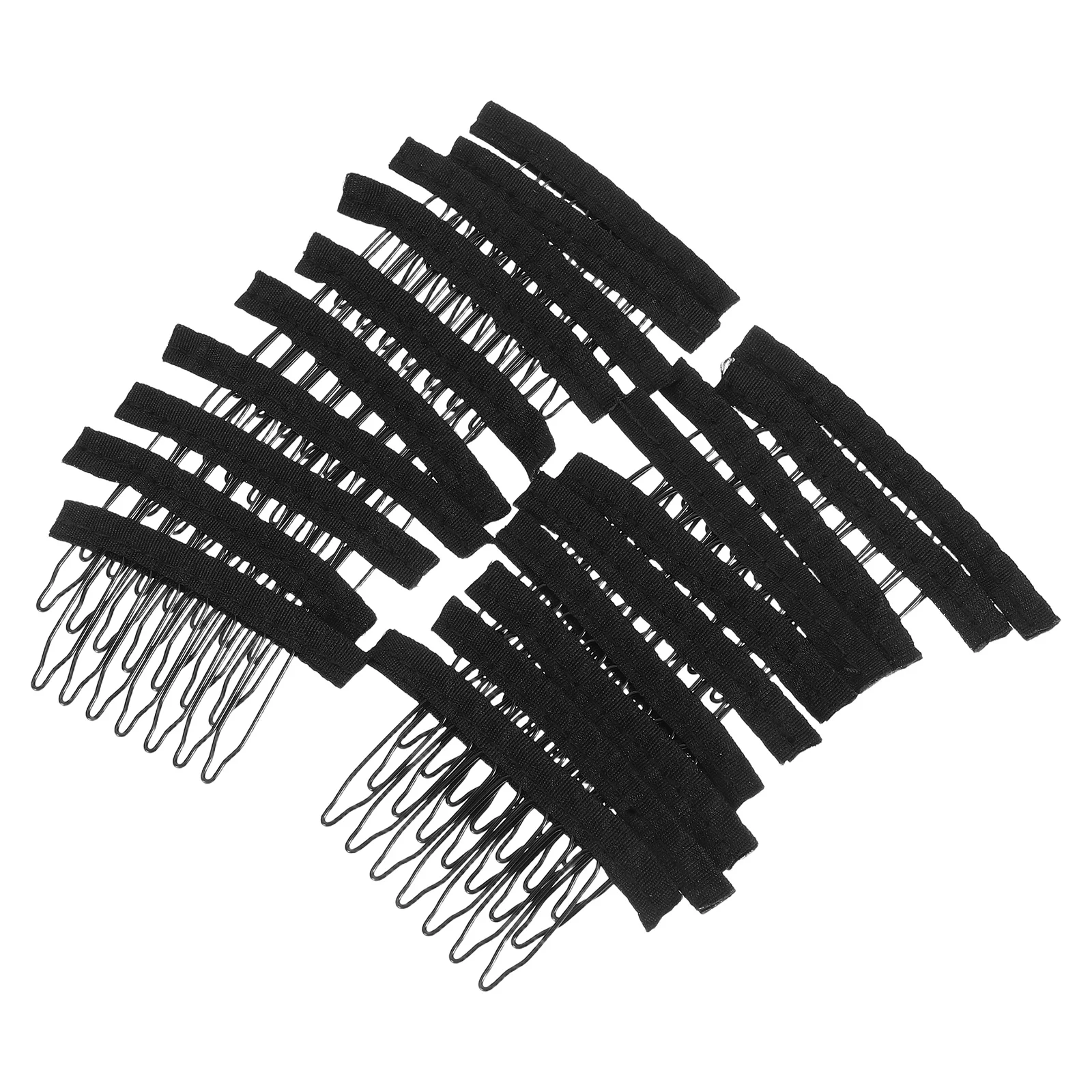 

20Pcs Clips Comb 7 Teeth Snap Clips Secure Hold for Hair Extensions Wigs Hairpieces Invisible Clip Hair Extensions