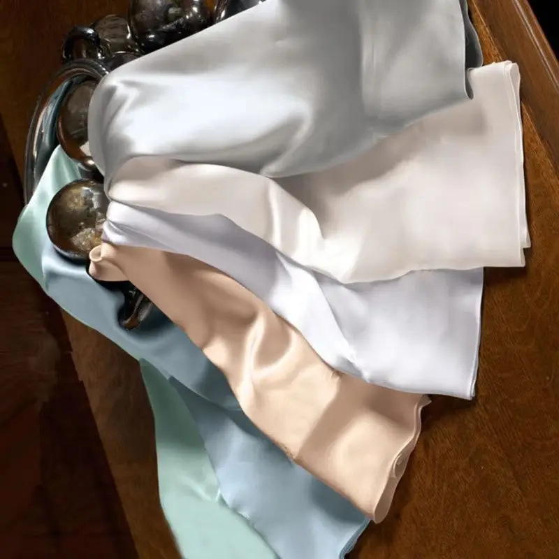 New Italy Designer 100% Silks Solid Double-side Mulberrry Silk Pillowcase 51*76CM Silkworm Pillow Case Breathable Fronha De Seda