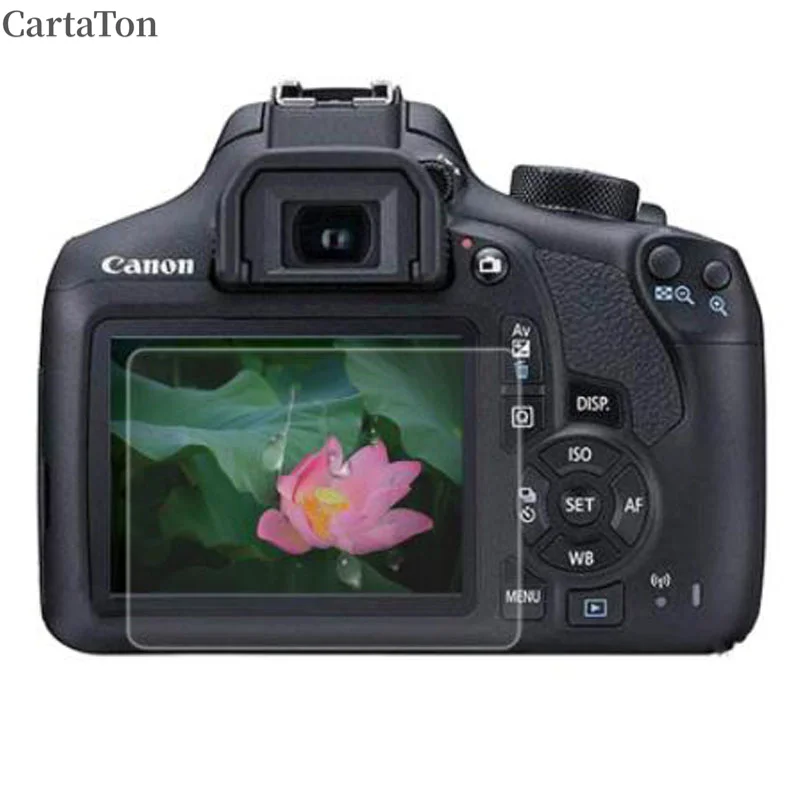 Tempered Glass Protector for Canon 1200D 1300D 1500D 2000D Rebel T5 T6 T7 Kiss X70 X80 X90 Camera Screen Protective Film