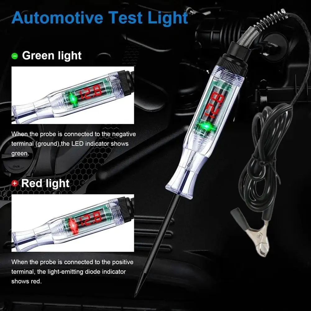 Automotive Test Lamp Electric Pen 12v24v Circuit Testing Automotive Electrician Special Maintenance Digital Display LED view 6