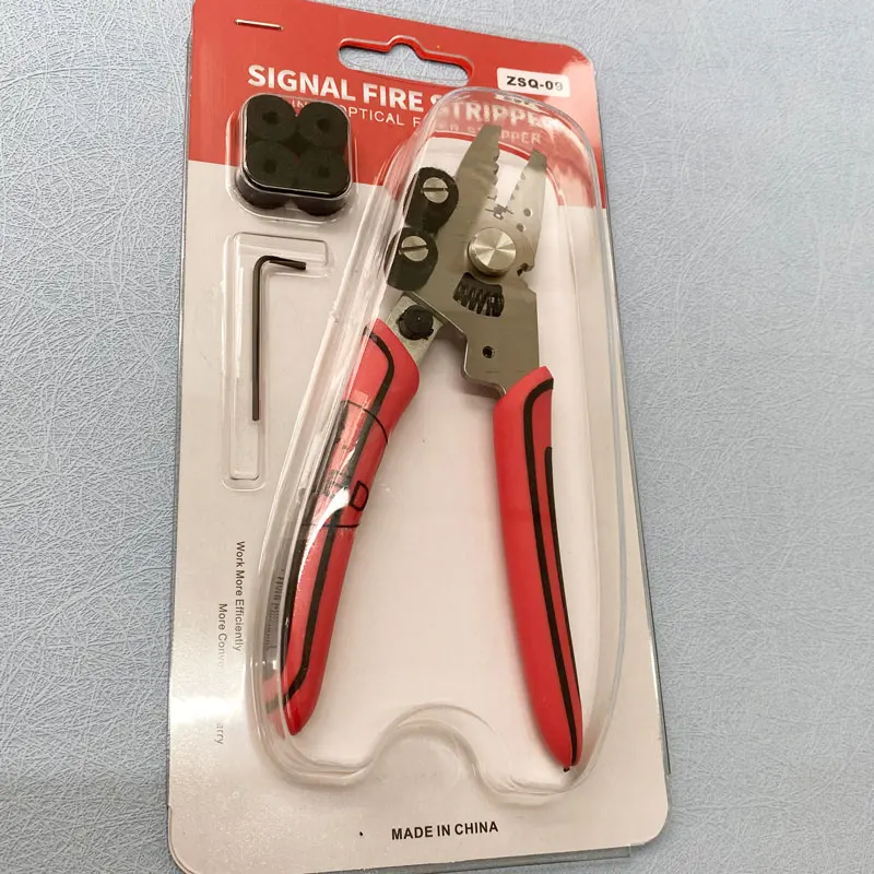

Signal Fire Optical Fiber Stripper Optic Fiber Miller Stripper Scissors Wire Stripping pliers ZSQ-09 Signal Fire New 9 in 1