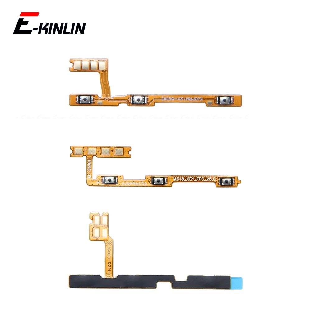 Power ON OFF Key Mute Silent Volume Button Flex Cable For OPPO Realme C11 C20 C20A C21 C25 C25s C25Y C51 C53 C55 C61 C63 C65 C67