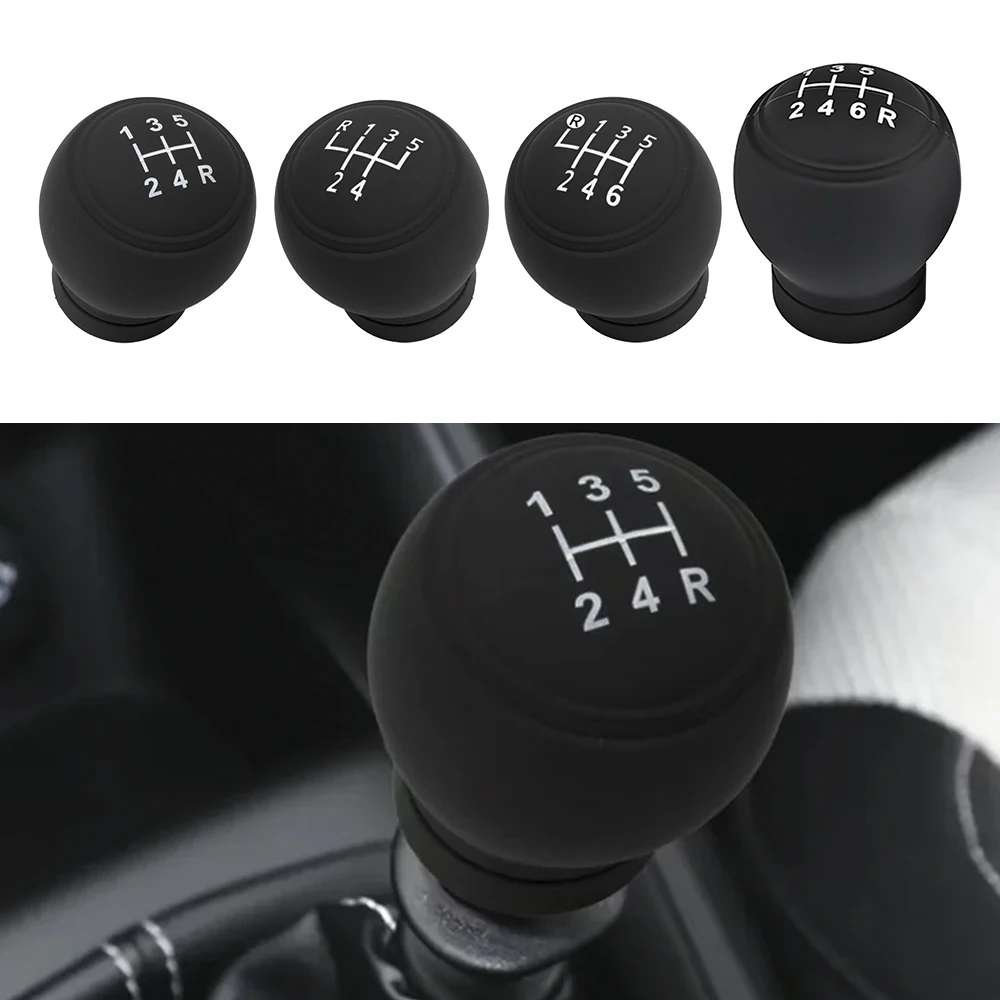 Black Car Gear Knobs Silicone Shift Lever Cover Nonslip Protect Case Manual Skin Handle Rod Bump Stick Car Interior Accessories