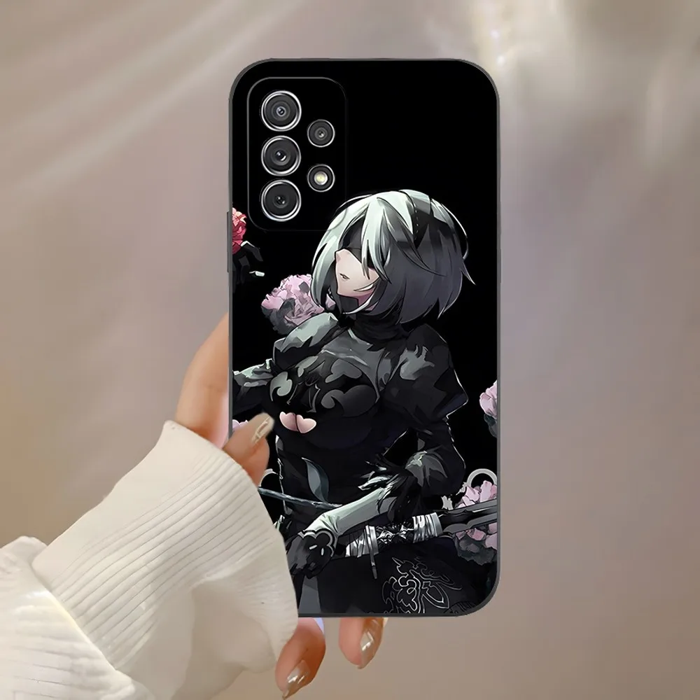 Nier Automata 2b Anime Phone Case for Samsung S24 Ultra S22 S23 S20 Fe S21 Plus Galaxy A54 A34 A24 A53 M54 Note 20 Back Cover