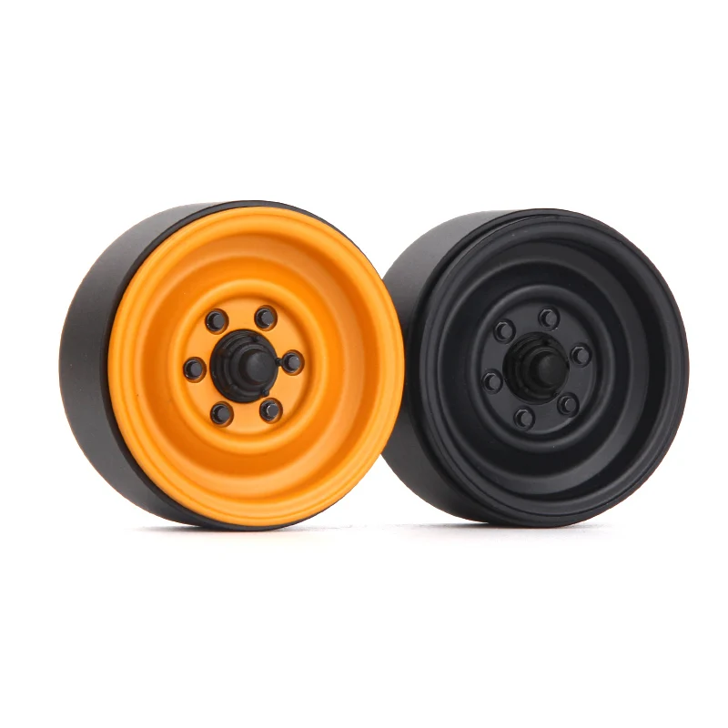 2pcs Camel Cup 1.7-inch Metal Climbing Car Simulation Wheel Hub Original Design Tread Tire for 1/10 RC Crawler Car Traxxas Parts