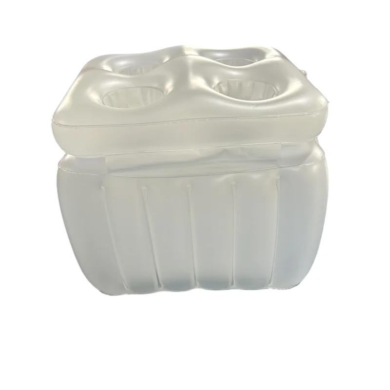 

Inflatable Floating Cooler for Pools with 4 Built in Cup Holders Inflatable PVC Floating Coolers