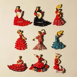 Spain Flamingo Fridge Magnets Barcelona Travelling Souvenirs Home Decoration Fridge Magnetic Stickers Wedding Gifts