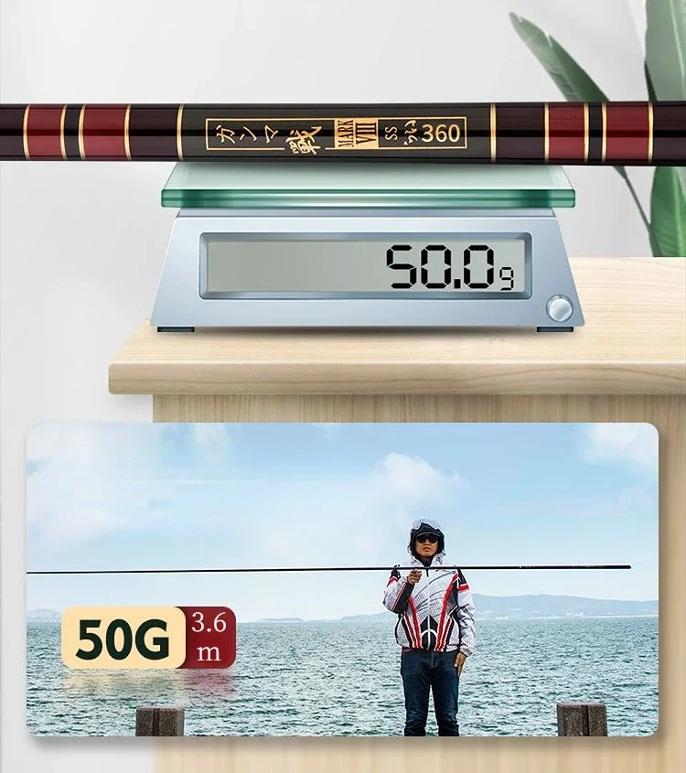 Super Hard Angelrute Ultraleicht Hohe Carbon Angeln Cane Olta Pesca Taiwan Angelrute 28 Ton Angeln Getriebe 27m 3,9 m 7,2 m – Detail 5