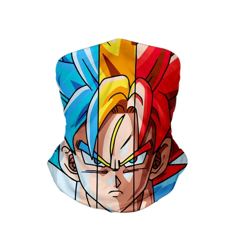 Nuevo Dragon Ball Z Goku Vegeta DBZ Bandana cuello polaina envoltura bufanda multifuncional sombreros ciclismo para hombres mujeres adultos lavable