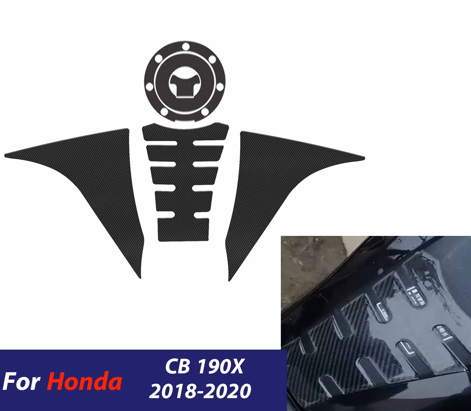 

CB190X наклейки на бак, защита газа для Honda CB 190X 2018 2019 2020 CB190 X, мотоциклетный комплект, аксессуары для защиты колена