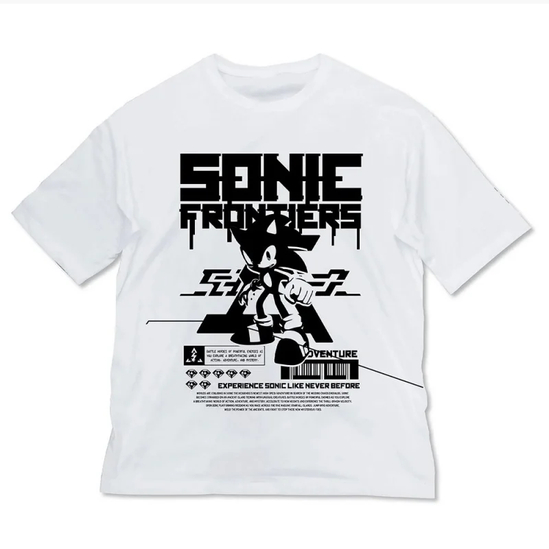 

0308 Sonic Shadow The Hedgehog Character Anmie Graphic T-Shirt Y2K clothes Cute Cartoon print Short Sleeve tee All size tops