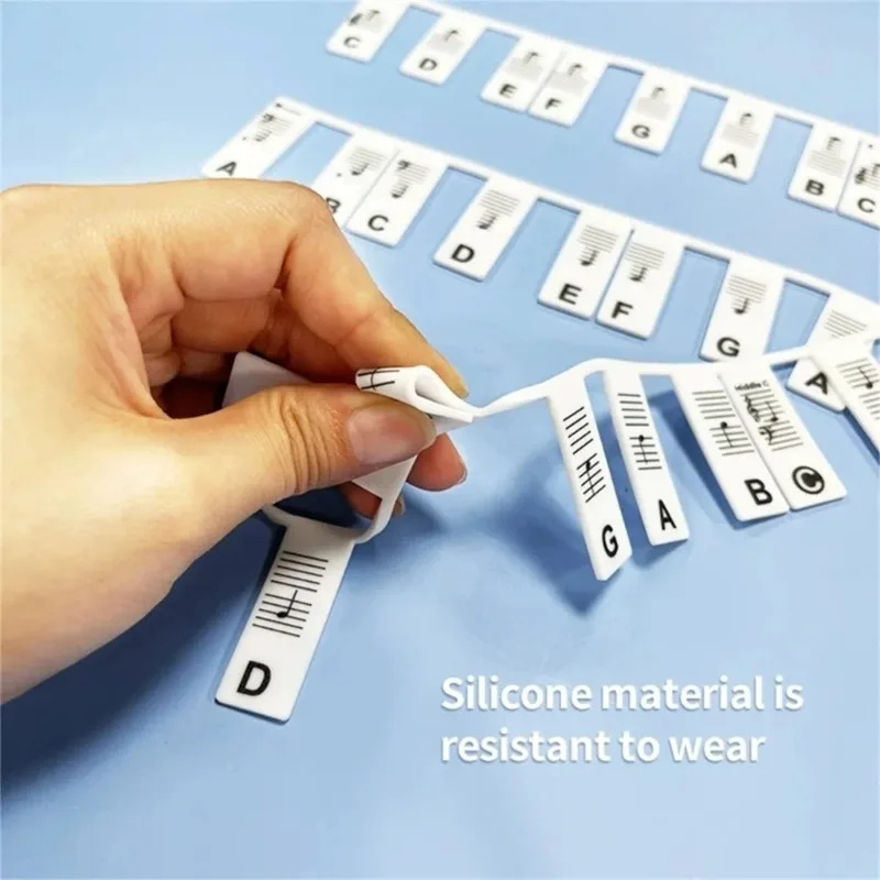 Miwayer Piano Keyboard Stickers for 88/61 Key Removable Piano Keyboard Note Labels for Learning Piano Notes Guide for Beginner - Image 4