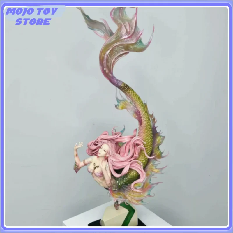 

72cm Mermaid Statue Hand Made Gk Popular 3d Model Statue Princess Tidy Play Anime Beauty Girl Peripheral Ornament Toy Gift