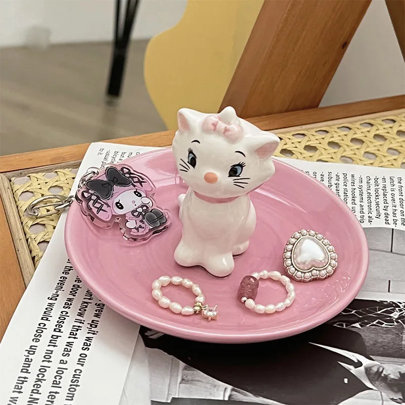 Disney The Aristocats Duchess Action Figure Toys Cute Key Tray Tray Disney Duchess Home Decoration Model Kids Gifts