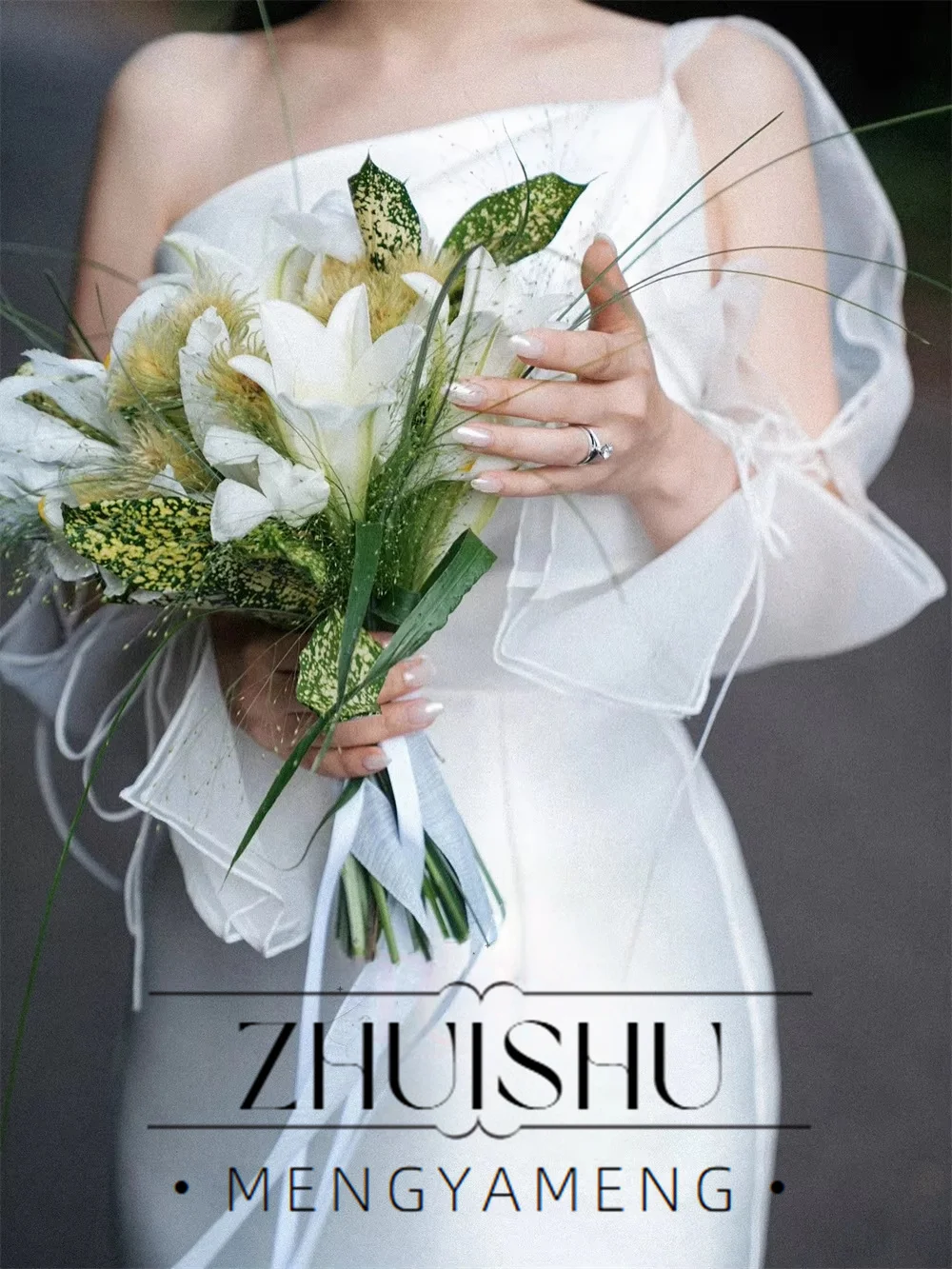 Elegant Mermaid Satin Long Wedding Dresses Photo Shoot Off the Shoulder Korea Bridal Gown Corset Customized 웨딩드레스 2027