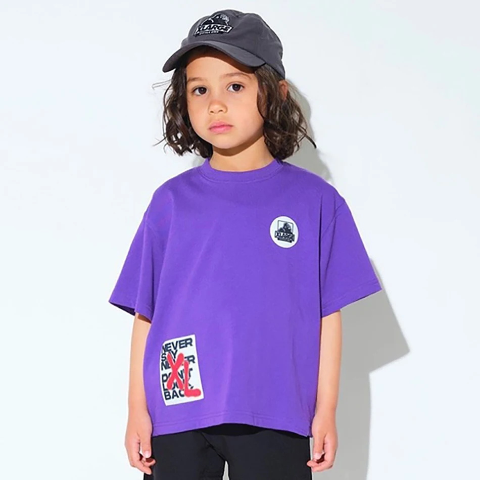 Camiseta de manga corta x-large para niño y niña, Tops con estampado de dinosaurio de dibujos animados, camisetas de algodón para niños, ropa de