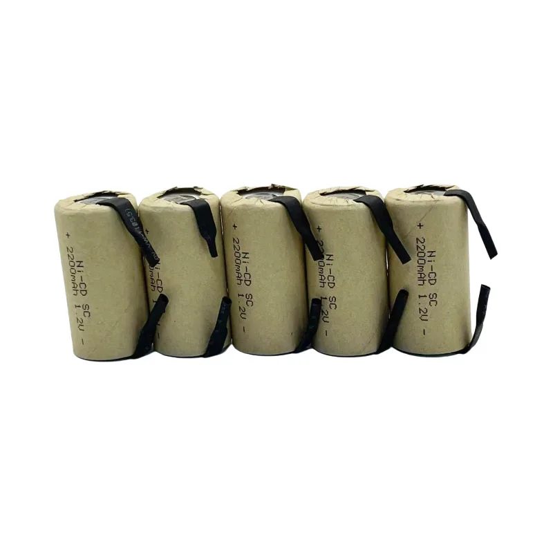 New Screwdriver Battery, Electric Tool Battery Replacement 1.2V 2200-2800mAh SC Rechargeable Battery, NiCd SUBC for Makita Bosch