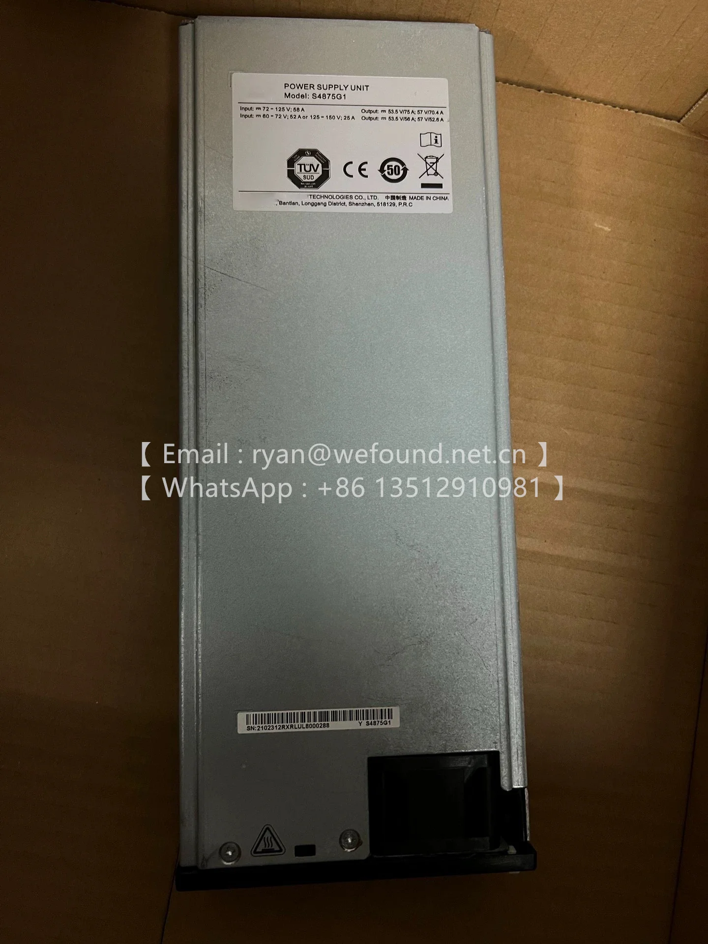 S4875G1  Solar Supply Unit DC-DC converter 02312RXR