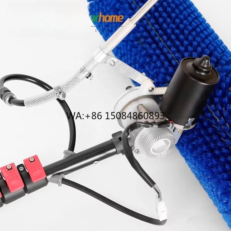 3/5/7m Adjustable Rotary Brush, High Speed Operation, Efficient Cleansing Tool for Solar PV Panel Dust and Dirt Removal