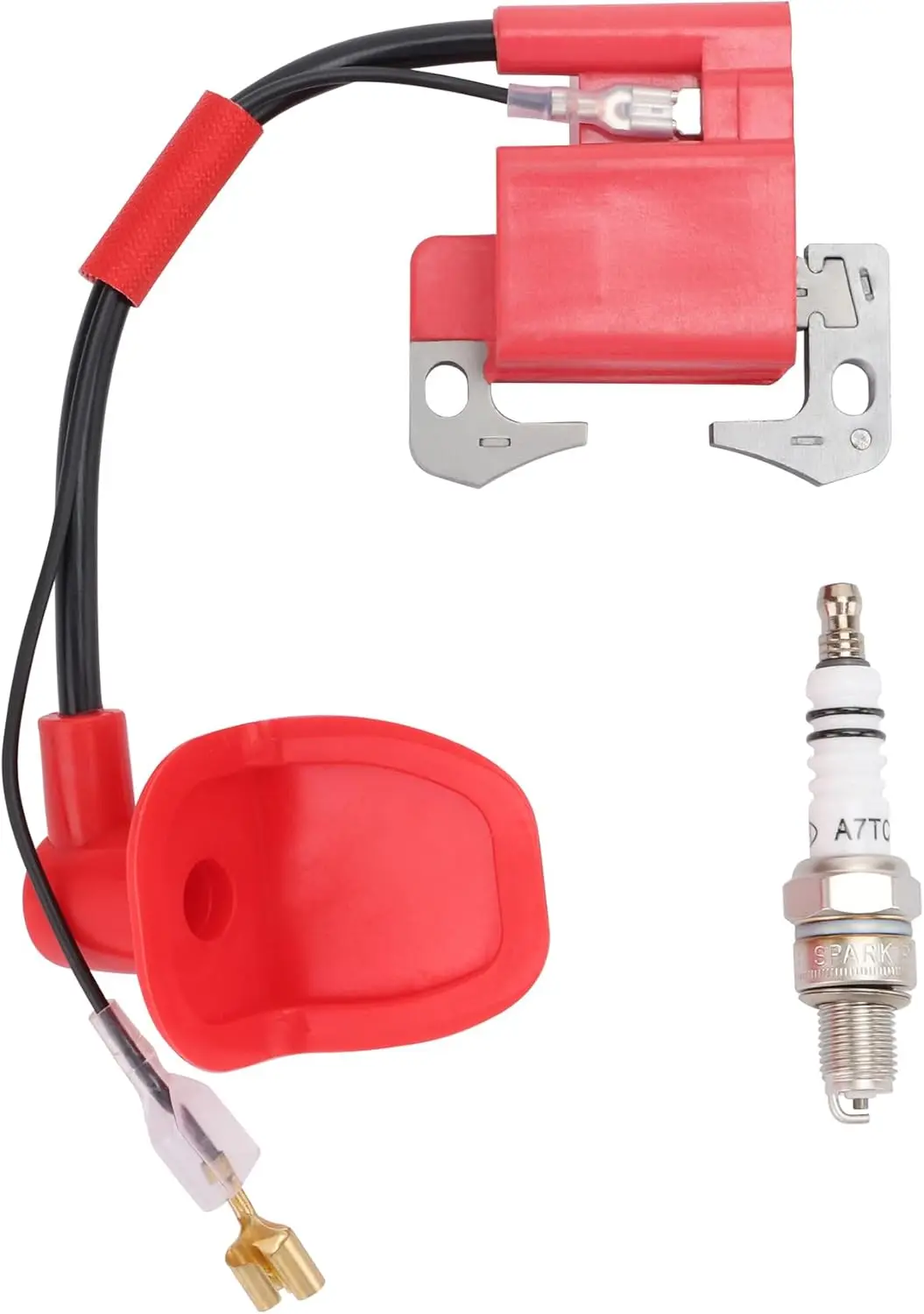 Red Ignition Coil A7TC Spark Plug for 2-Stroke 47cc 49cc Pocket Dirt Bike Mini Moto Kids ATV Quad Baby Crosser Parts Kit