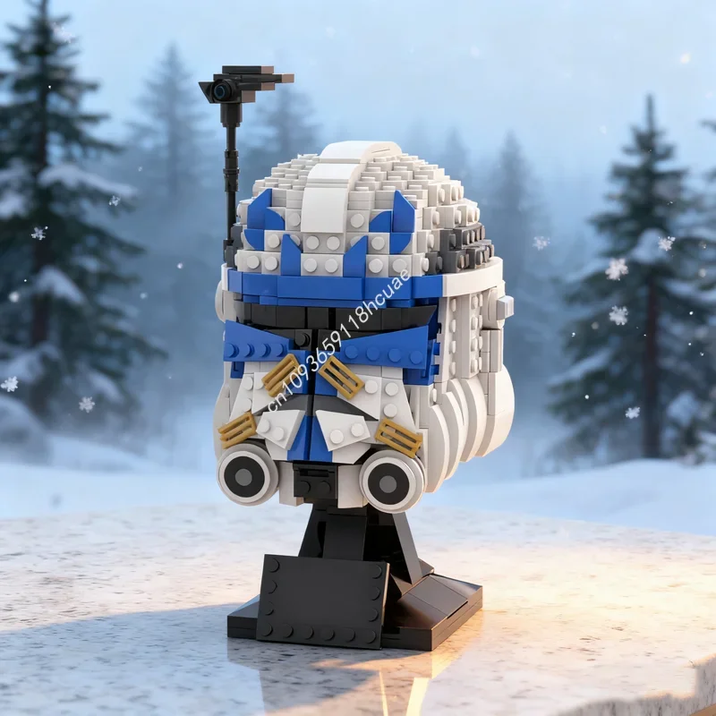 

662pcs MOC Captain Rex Phase 2 Helmet Star Model Building Blocks Construction Assemble Brick Christmas Gifts Toy Birthday