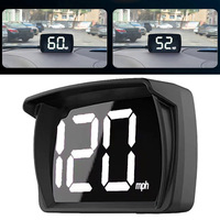 Car HUD GPS Head Up Display Speedometer Odometer Car Digital Speed KMH MPH Clear Digital Display Dual Mode Technology