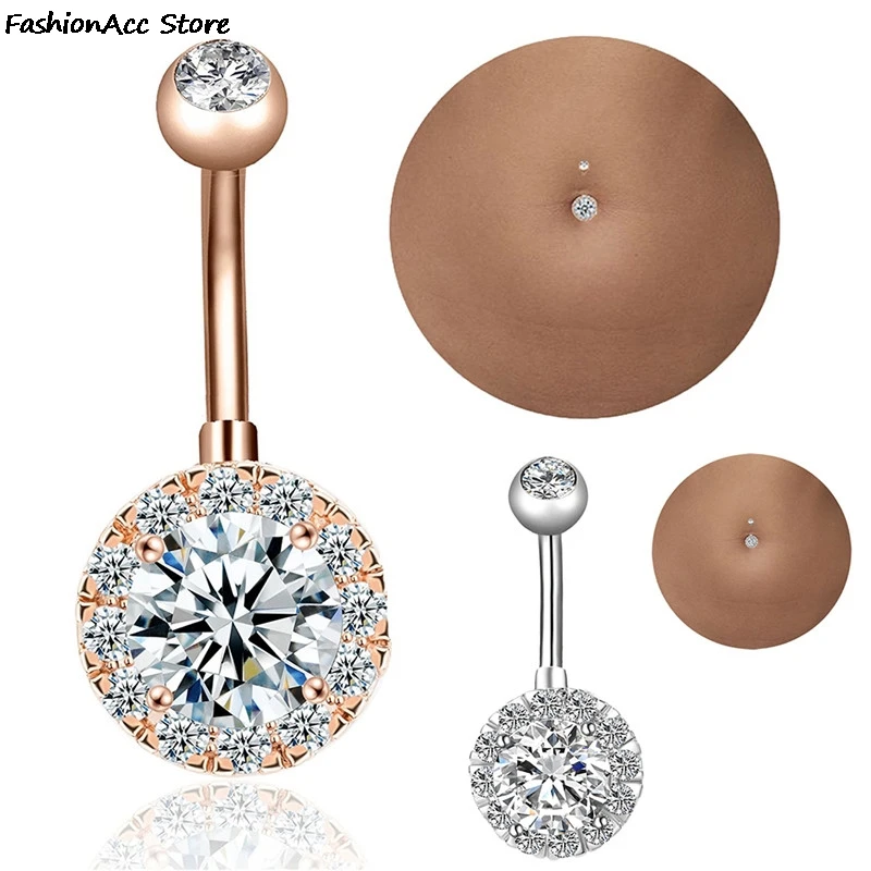 3Pcs 2018 New Summer Party Gift Beauty Decor Fashion Hot Belly Ring Lotus Flower Opal Bady Piercing Belly Button Set Jewelry