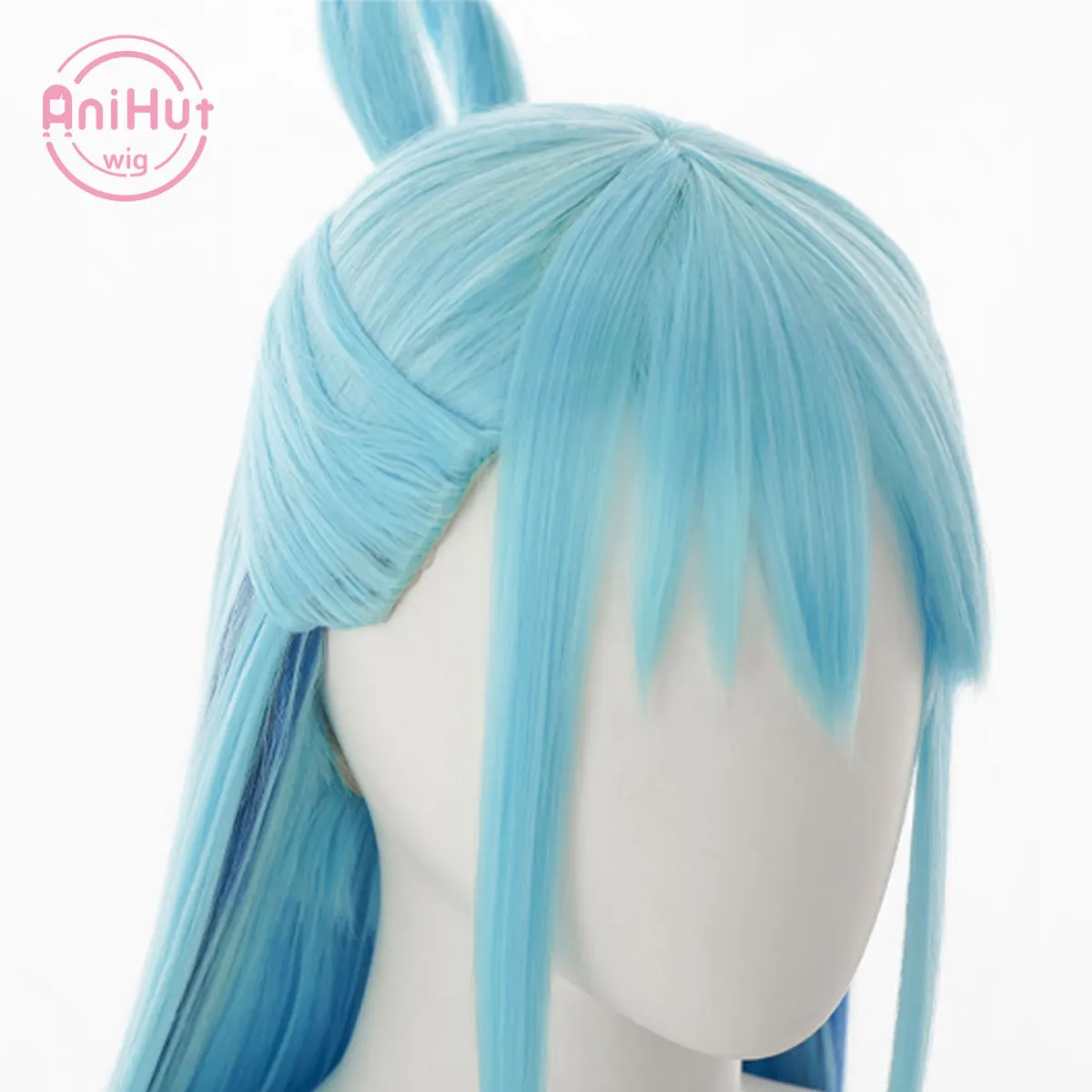 Anianimut】aqua azul 100cm longa peruca cosplay anime konosuba bênção de deus sobre este maravilhoso mundo cabelo sintético aqua cosplay