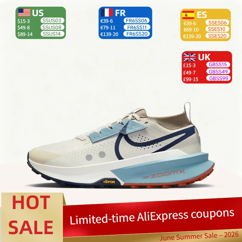 Nike Zegama Trail 2, Zapatillas de Running Suaves, Ligeras y Transpirables con Amortiguación - Zapatillas de Running Unisex de Caña Baja FD5190-005