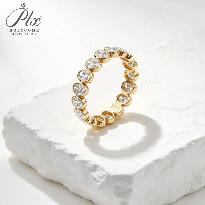 Women's Oval Cut Lab Grown Diamond Ring 10K/14K/18K Solid Gold Engagement Wedding Promise Statement Ring for Women Fine Jewelry