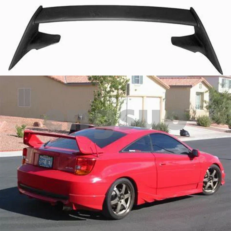 For TOYOTA CELICA Rear TRUNK SPOILER 2000-2005 WITH LED LIGHTS  ABS Plastic Car Spoiler Trunk Boot Wing