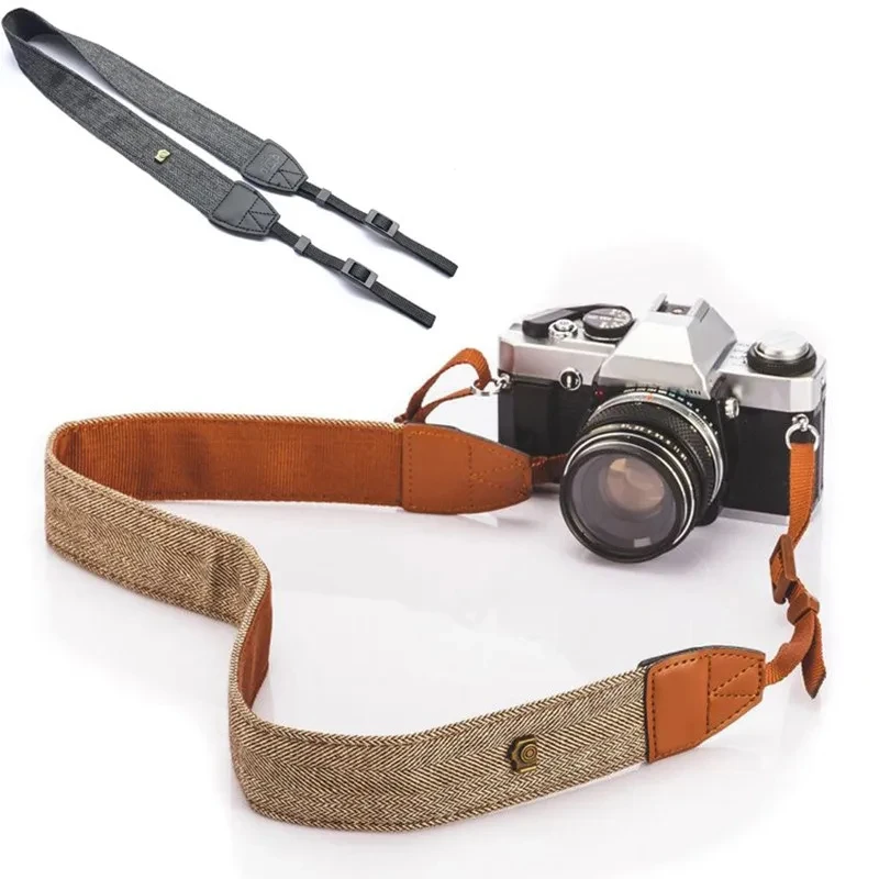 Professional Camera Strap Belt Adjustable Vintage Camera Strap Shoulder Neck Belt For Sony Nikon SLR DSLR Camera Accessories