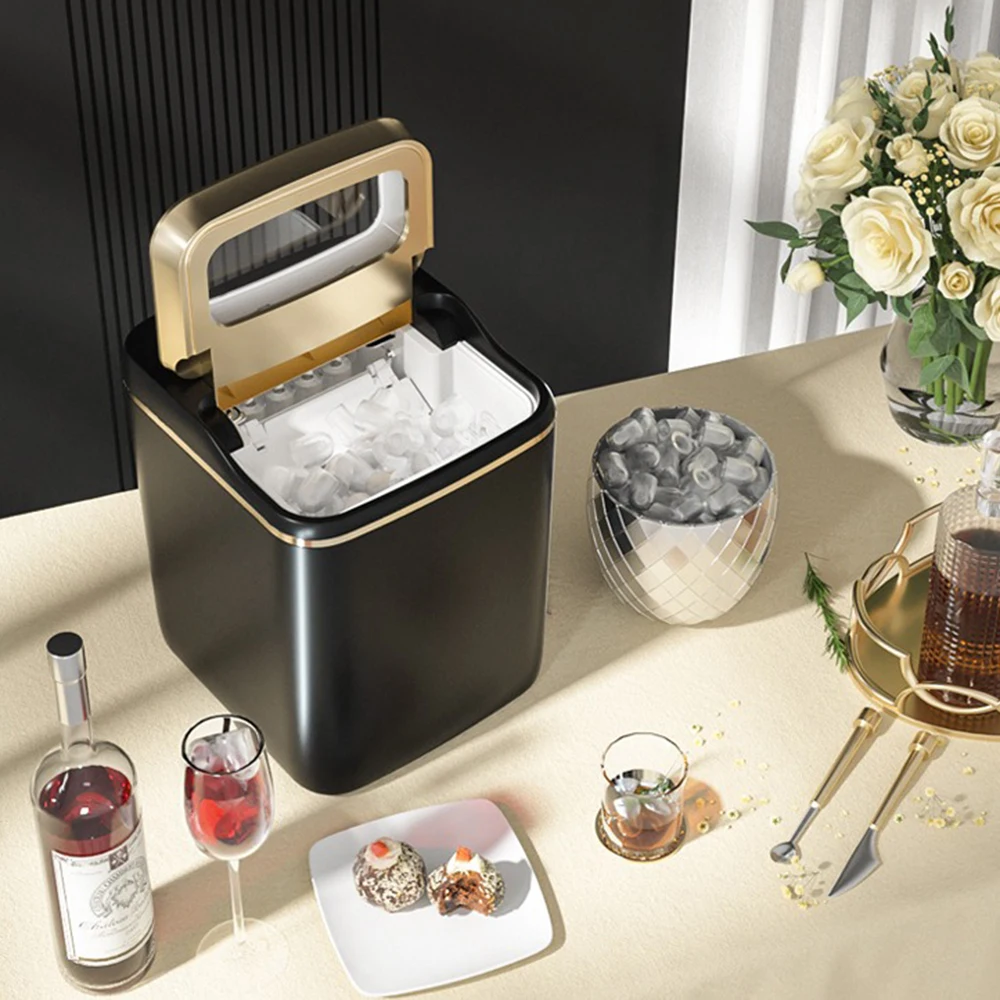 

Ice Makers Countertop with Self-Cleaning, 22.5lbs/24hrs, 9 Cubes Ready in 6~8Mins for Home/Kitchen/Office/Bar/Party