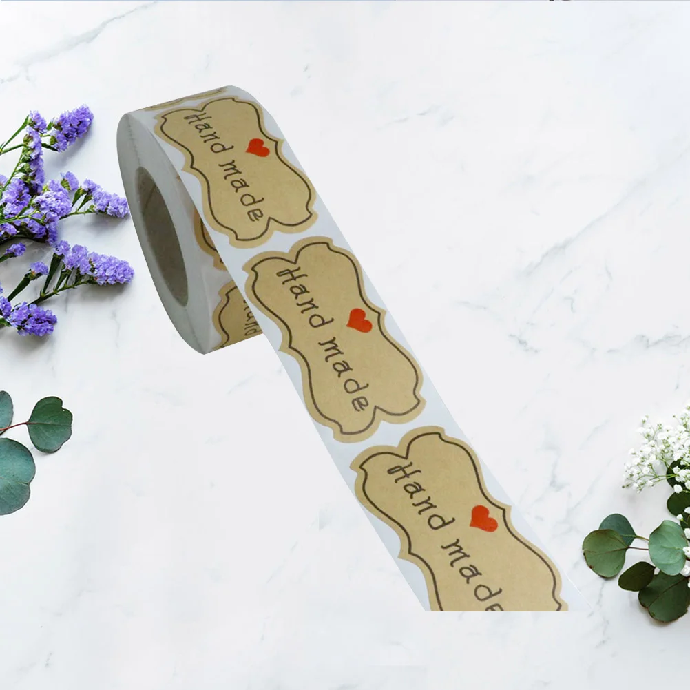 

250Pcs Self-Adhesive Sealing Stickers Handmade Alphabet Design for Cake Box Candy Bag Label Decoration Party Favor Tags