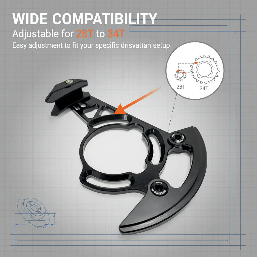 MTB ISCG05 Chain Guide Bash Guard Aluminum 28-34T Enduro Downhill Bike 12 Speed Chain Protector CNC Cycling Parts
