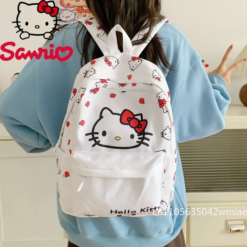 Hello Kitty New Women's Backpack Fashion High Quality Large Capacity Women's Backpack Cartoon Versatile Student Storage Backpack