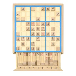 Deluxe Sudoku 9X9 Number Brain Teaser Wooden Puzzle Game Logic IQ Challenge Kids And Adults Jeux De Société