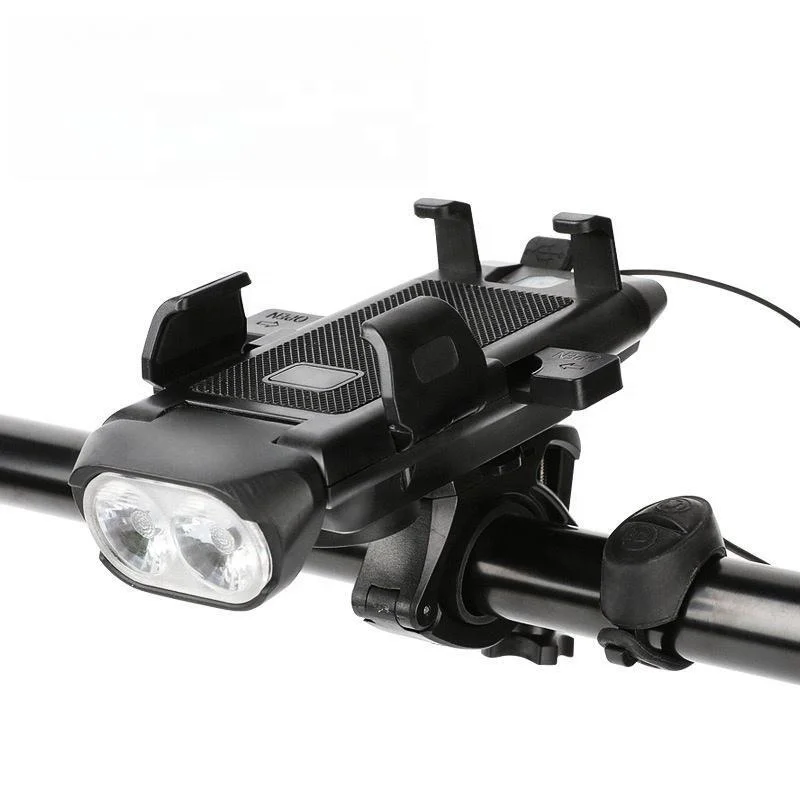 New Top Selling Multifunctional High Power Bright Mountain Bike Led Front Light With Phone Holder And Loud Horn Speaker