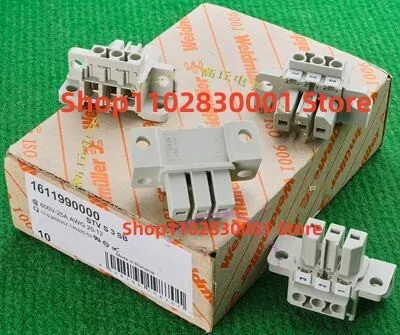 1611980000 Weidmuller STV S 3 SB SS    AWG  TERM BLOCK PLUG 3POS STR 7MM  NEW  Original  STOCK