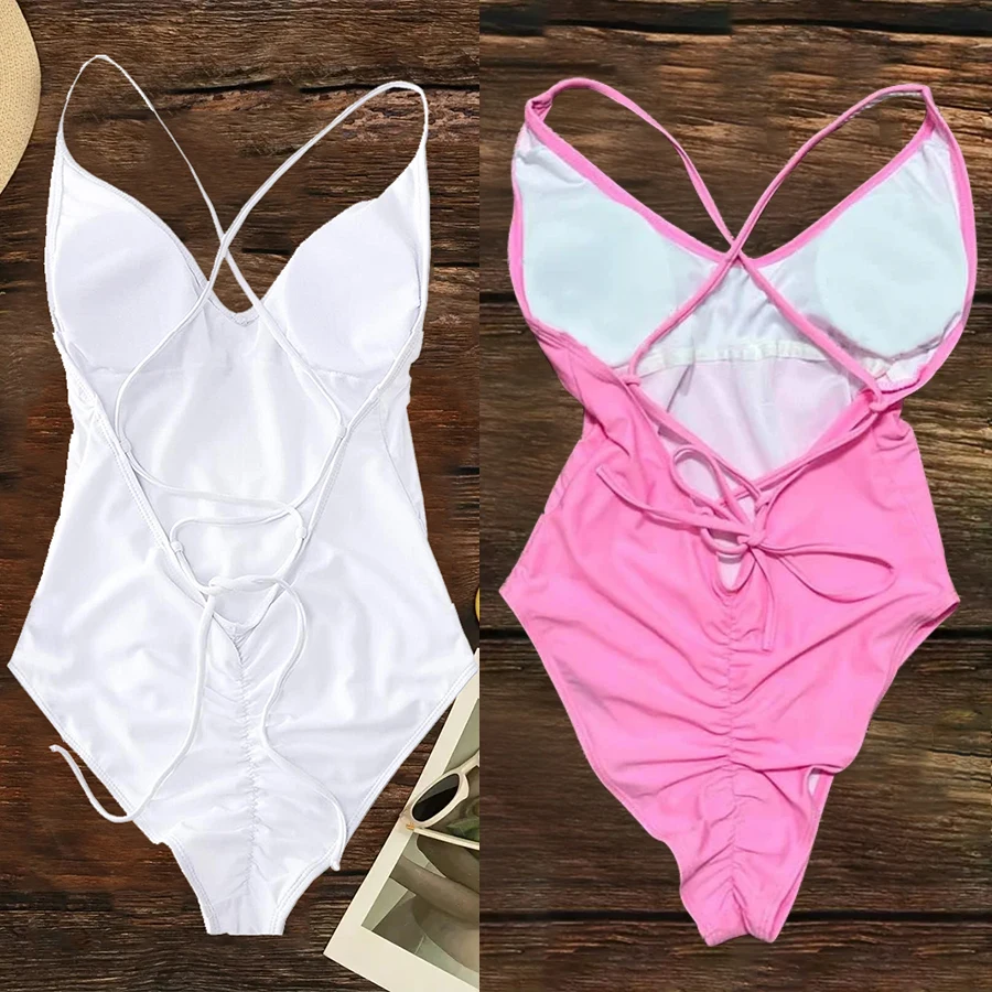 Team Bride Love Bikini 2024 women Sexy Bodysuit One-Piece Swimsuit Bride Swimwear Women Bachelor Party Swimming Beachwear femme