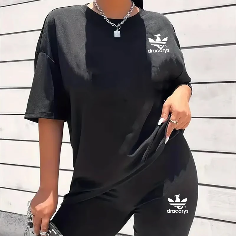 2025 ฤดูร้อนมาถึงใหม่กางเกงขาสั้นสตรี 2 ชิ้นชุดคุณภาพสูงสุภาพสตรีกลางแจ้งสบายๆแฟชั่นTracksuitฟิตเนสชุด