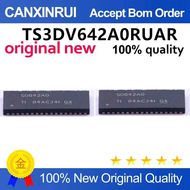 （5pcs-10pcs）Brand new original TS3DV642A0RUAR WFQFN-42 multi-channel differential switch/multiplexer