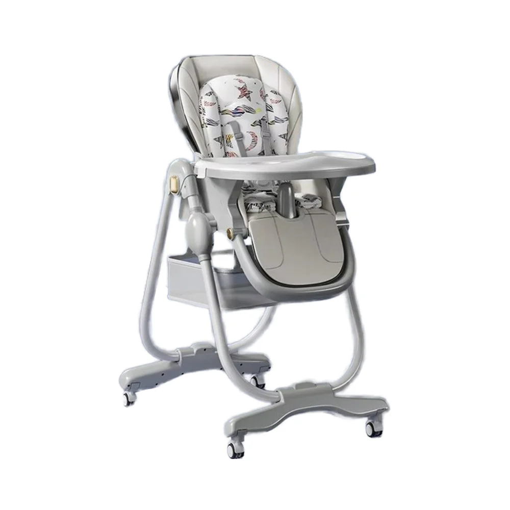 Wholesale Plastic Multifunctional High Chair for Children Baby Dining & Feeding Eating Chair with Wheels for Bedroom Use