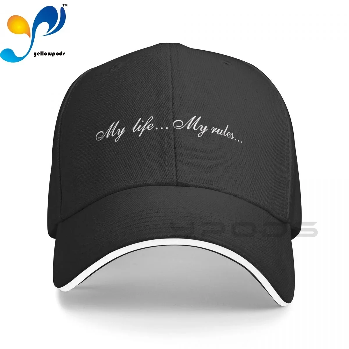 

MY LIFE MY RULES Trucker Cap Snapback Hat for Men Baseball Mens Hats Caps for Logo