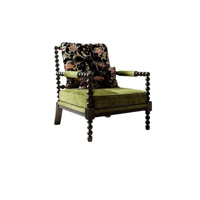

Pearl chair American retro hotel single sofa chair French tiger chair