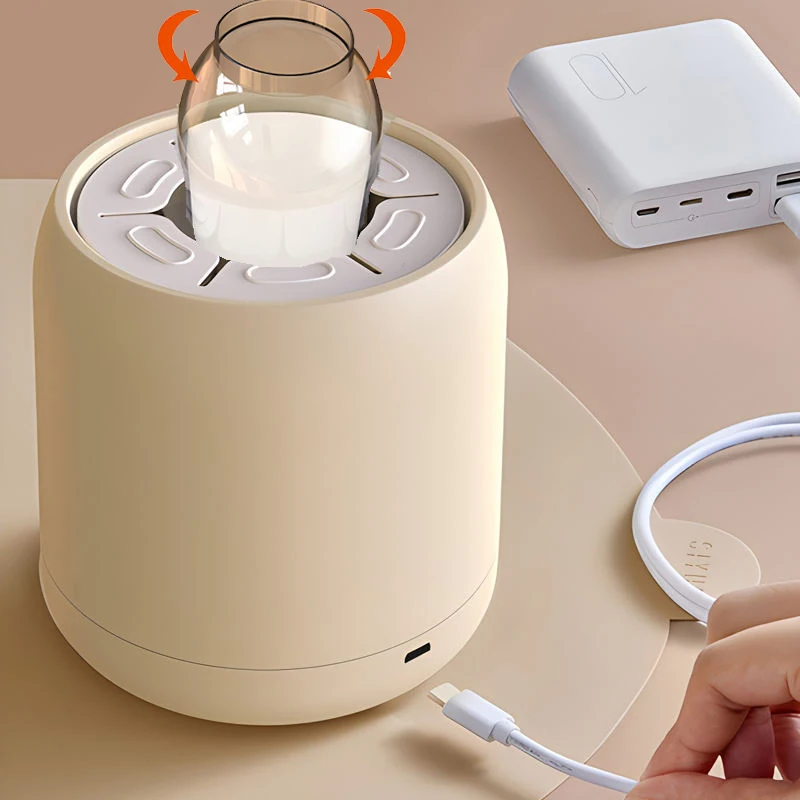 Dr.isla Baby Bottle Shaker USB Charging Milk Blender Feeding Portable Shaking Machine Household Home Babycare BPA Free