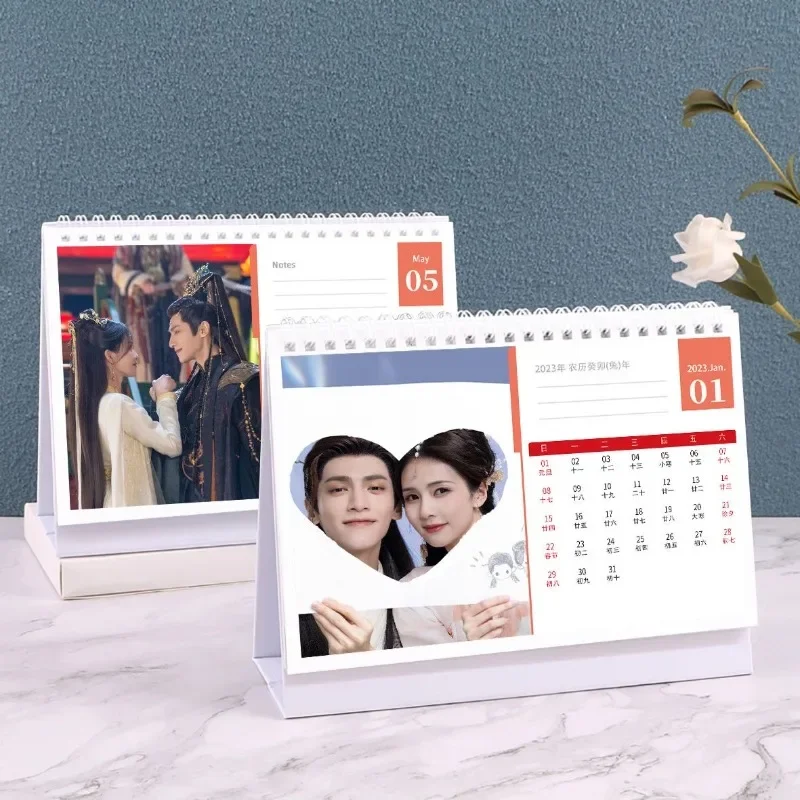 Leo Luo Yunxi Bai Lu TV Till The End of The Moon Dan Taijin Li Susu Drama Stills The Latest Year Desk Calendar Can Custom